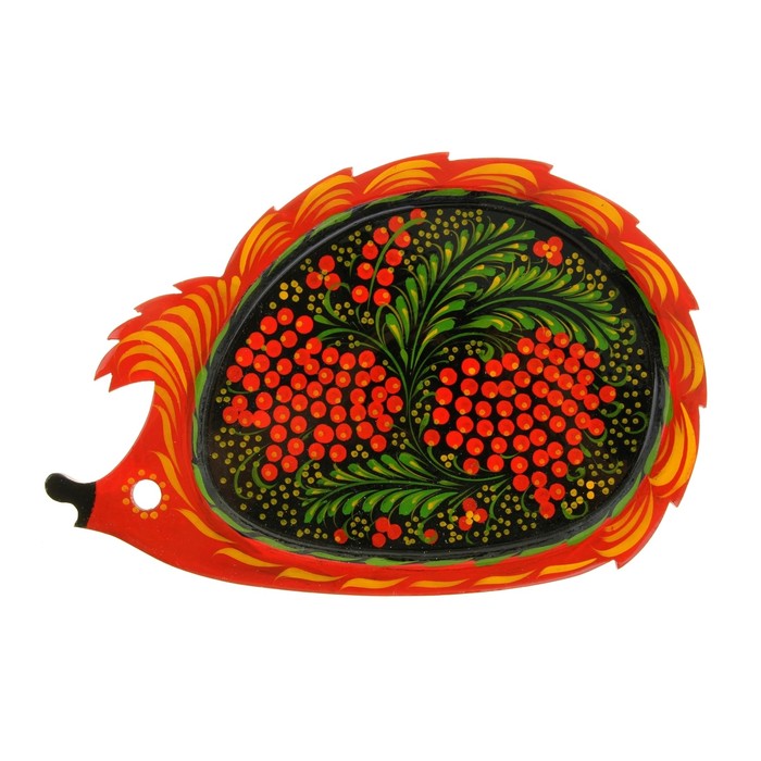 Сухарница «Ёжик», хохлома, микс, 19 х 28 см