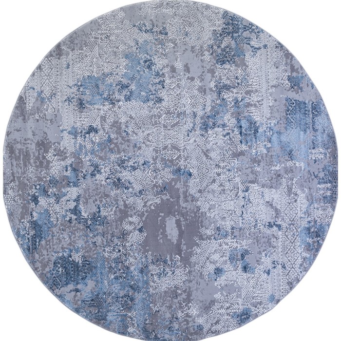 Ковёр круглый Karmen Hali Armina, размер 200x200 см, цвет blue/blue