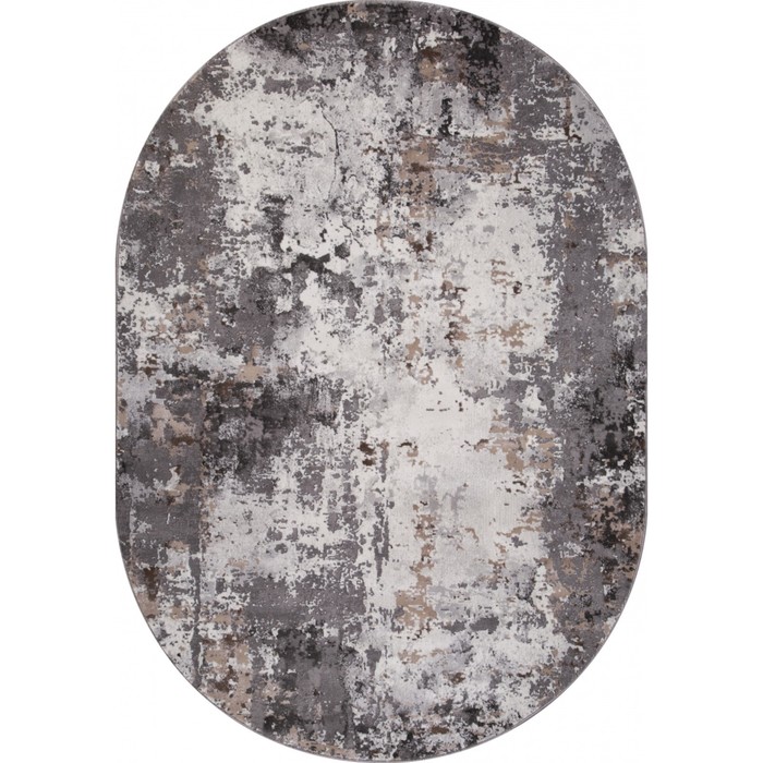 Ковёр овальный Merinos Graff, размер 200x290 см, цвет gray-beige ковёр овальный graff 3433 размер 160х230 см цвет gray beige