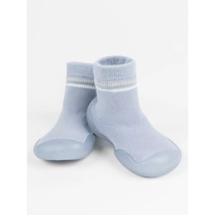 Ботиночки-носочки детские First Step с дышащей подошвой, размер 21, цвет фиолетовый