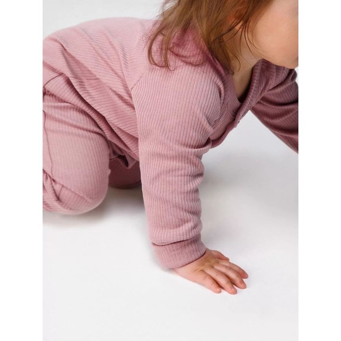 фото Комбинезон детский с шапочкой fashion, рост 80 см, цвет розовый