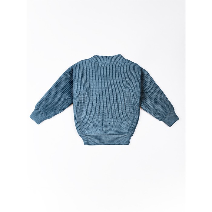фото Свитер для девочки knit, рост 128 см, цвет голубой amarobaby