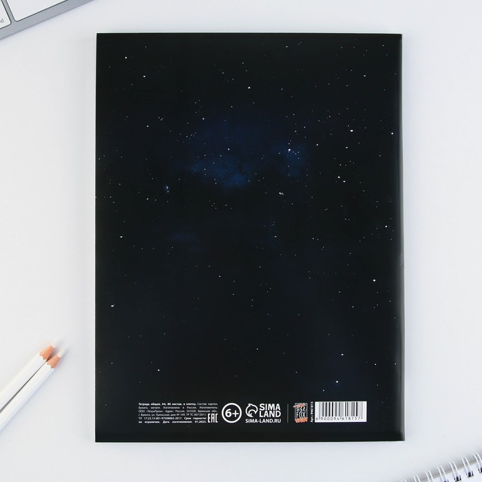 Колледж-тетрадь А4, 80 листов на скрепке "Луна" 9461815