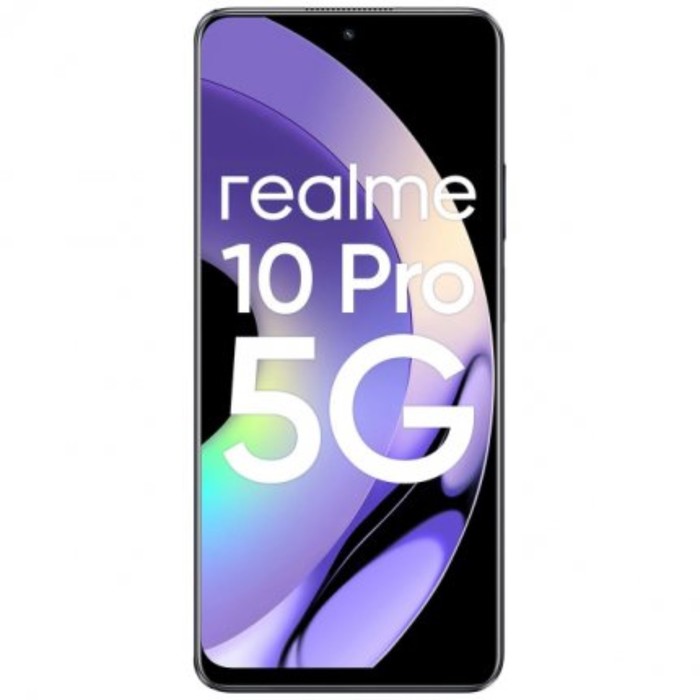 

Смартфон Realme 10 Pro 5G, 6.72", 8Гб, 256Гб, 108Мп, 16Мп, 2sim, 5000мАч, черный