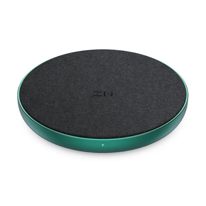 фото Беспроводное сетевое зарядное устройство xiaomi zmi wireless charger, 2а, черно-зеленое