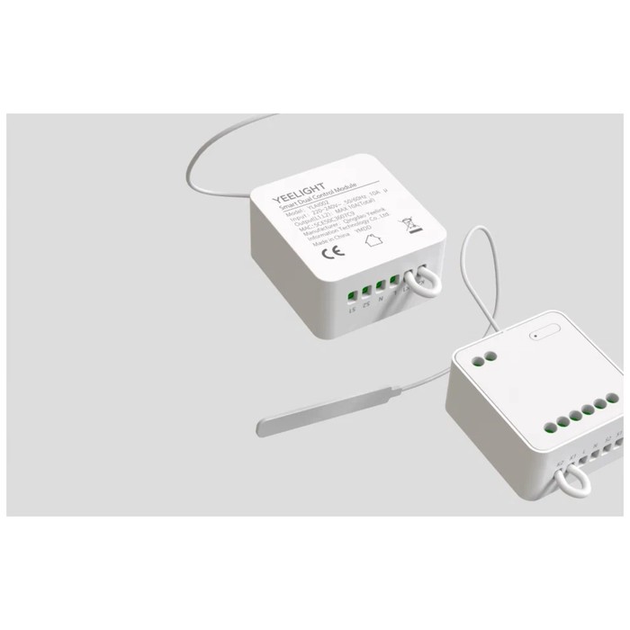 

Управляемое реле Yeelight Smart Dual Control Module YLAI002, 2 канала, Wi-Fi, белое