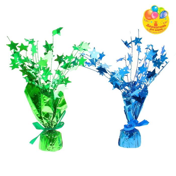 Грузик для шаров "Звёзды", цвета МИКС