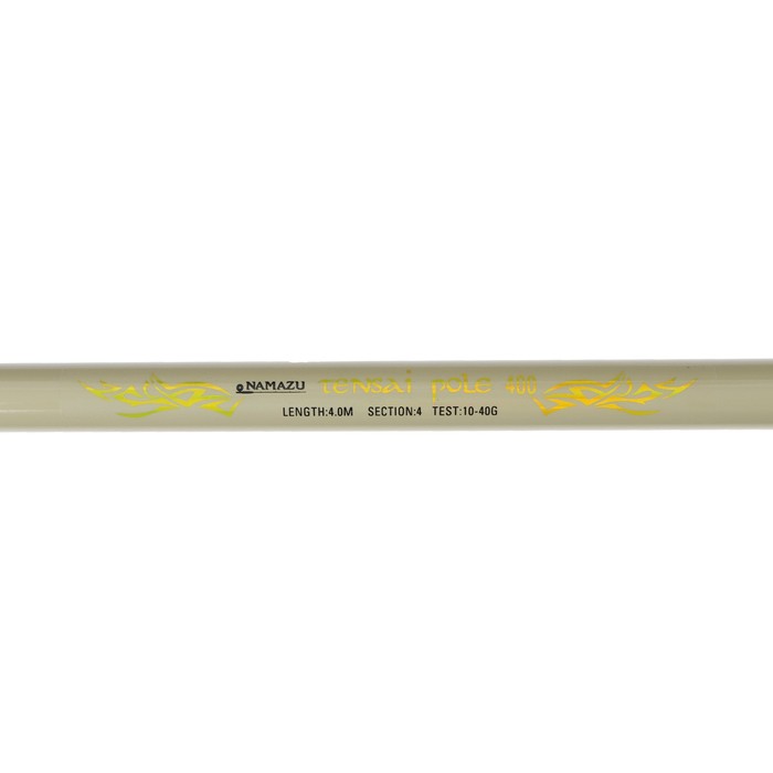 Удилище стеклопластиковое б/к NAMAZU TENSAI Pole, 4 м, тест 10-40 г, жёлтый