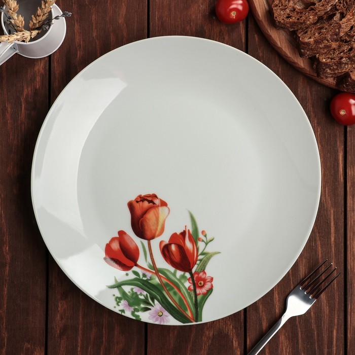 Тарелка обеденная 26 см "Тюльпаны"