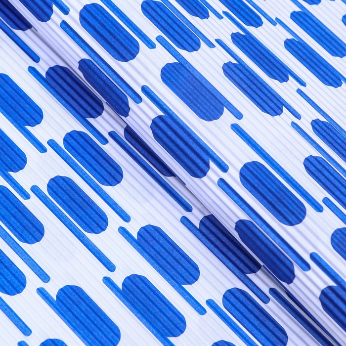 Бумага гофрированная в листах "Круги",синяя,49,5х37 см 9559647