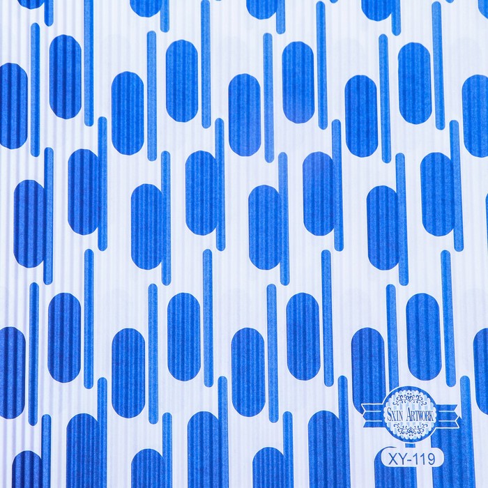 Бумага гофрированная в листах "Круги",синяя,49,5х37 см 9559647