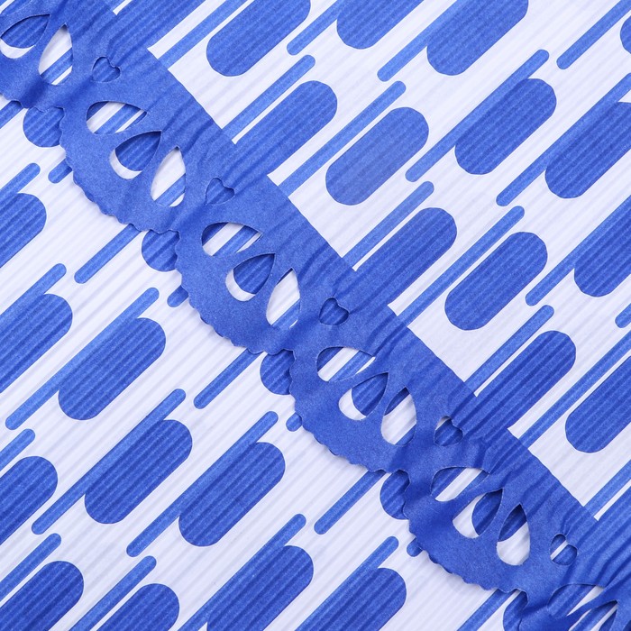 Бумага гофрированная в листах "Круги",синяя,49,5х37 см 9559647