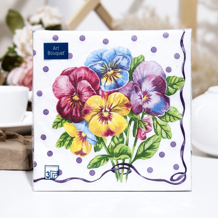 Салфетки бумажные Art Bouquet 