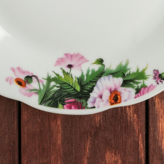 Тарелка обеденная 23 см "Маки"