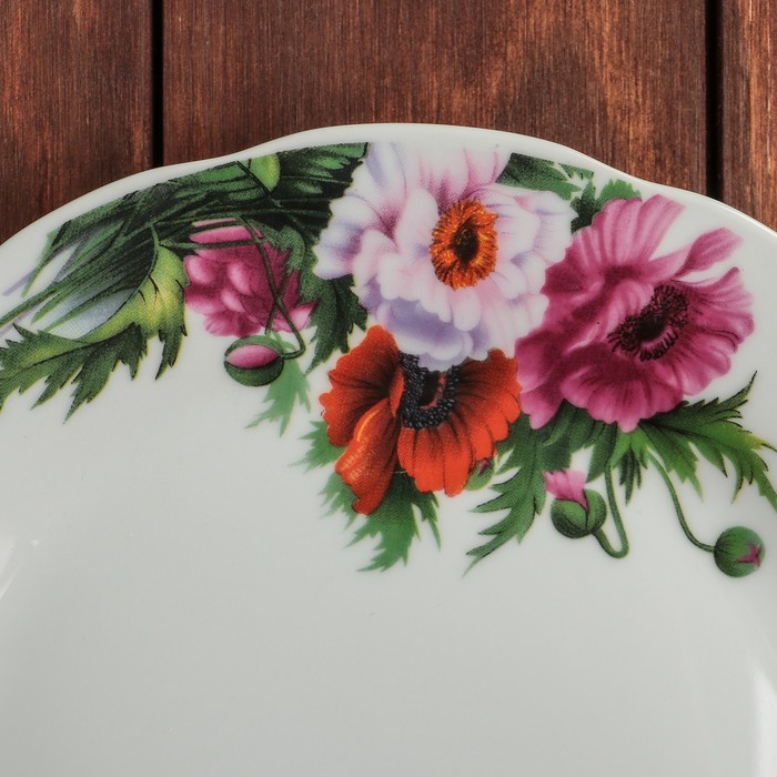 Тарелка обеденная 23 см "Маки"