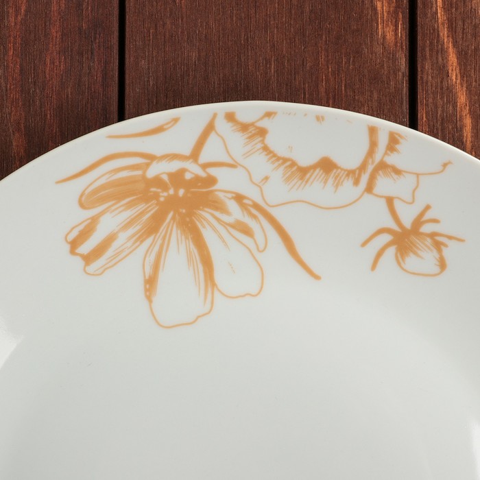 Тарелка обеденная 26 см "Красный цветок"