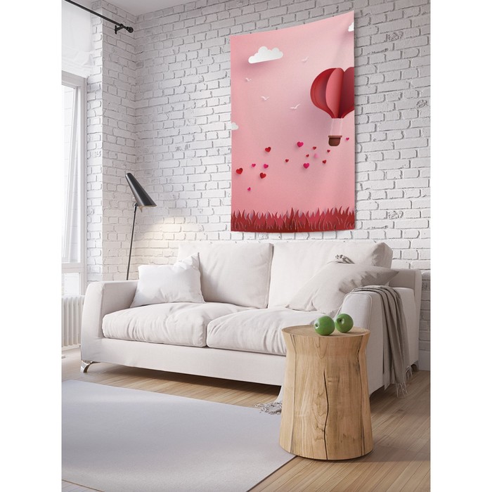 Декоративное панно с фотопечатью «Путешествие сердца», вертикальное, размер 100х150 см именное панно сердца с пожеланиями керамика