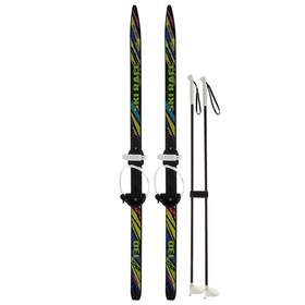 

Лыжи подростковые «Ski Race» с палками, 130/100 см, цвета МИКС