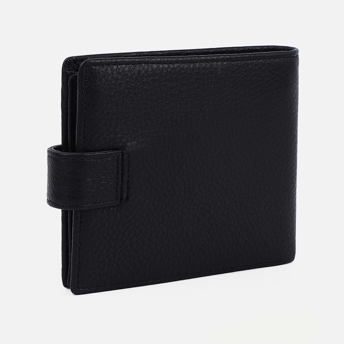 

Портмоне на кнопке, цвет чёрный