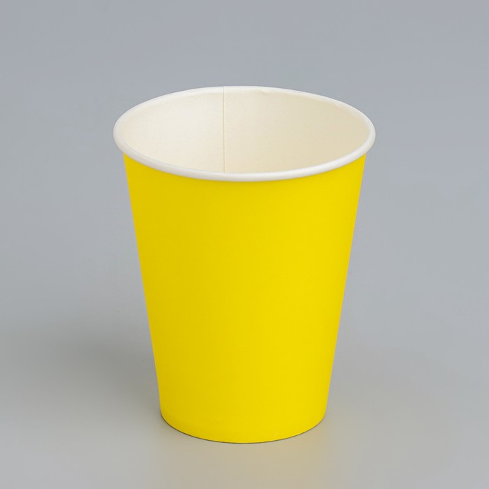 Стакан бумажный Желтый 165 мл, диаметр 70 мм