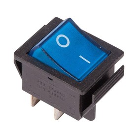 Клавишный выключатель Rexant 36-2331, 250 В, 16 А, ON-OFF, 4с, синий, с подсветкой Ош