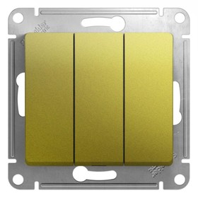 

Выключатель SchE GSL001031 Glossa, СП, 10А, 3 клавиши, цвет фисташковый