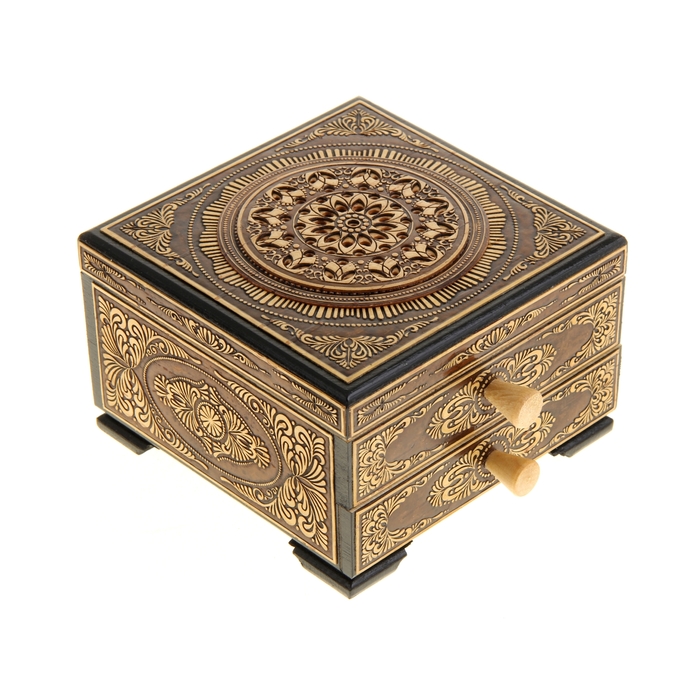 Шкатулка «Комод», малая, 10,5х10,5х7,5 см