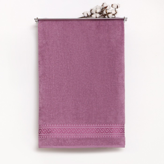 фото Полотенце махровое pirouette 100х150см, цвет сиреневый, 420г/м2, 100% хлопок дм
