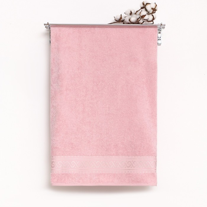 Полотенце махровое Pirouette 70Х130см, цвет розовый, 420г/м2, 100% хлопок полотенце махровое мистер 70х130см 100% хлопок 350 г м2