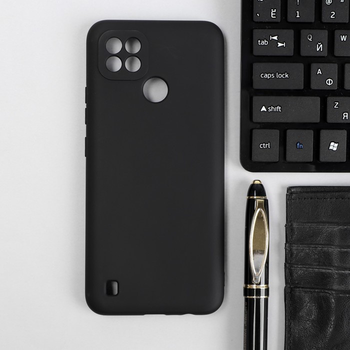 

Чехол Red Line Ultimate, для телефона Realme C21, силиконовый, черный