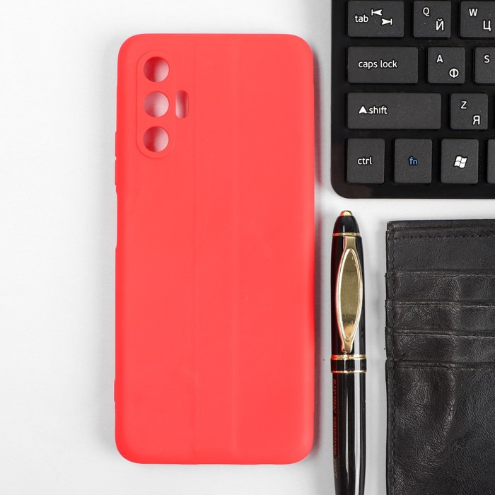 

Чехол Red Line Ultimate, для телефона Tecno Pova 3, силиконовый, красный