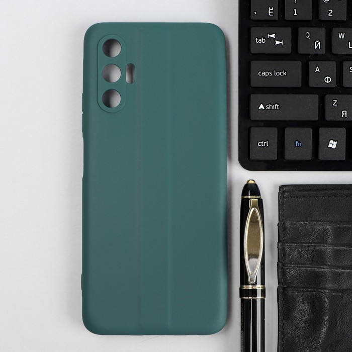 

Чехол Red Line Ultimate, для телефона Tecno Pova 3, силиконовый, темно-зеленый