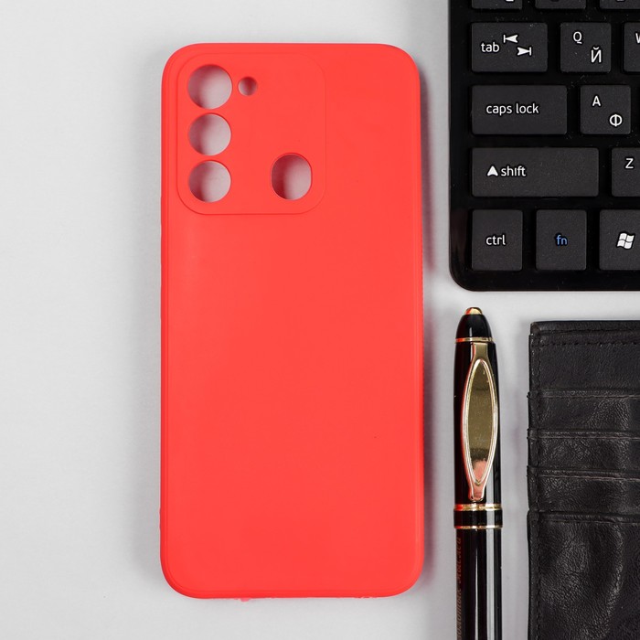 Чехол Red Line Ultimate, для телефона Tecno Spark GO 2022, силиконовый, красный чехол защитный red line ultimate для tecno spark go 2022 оливковый