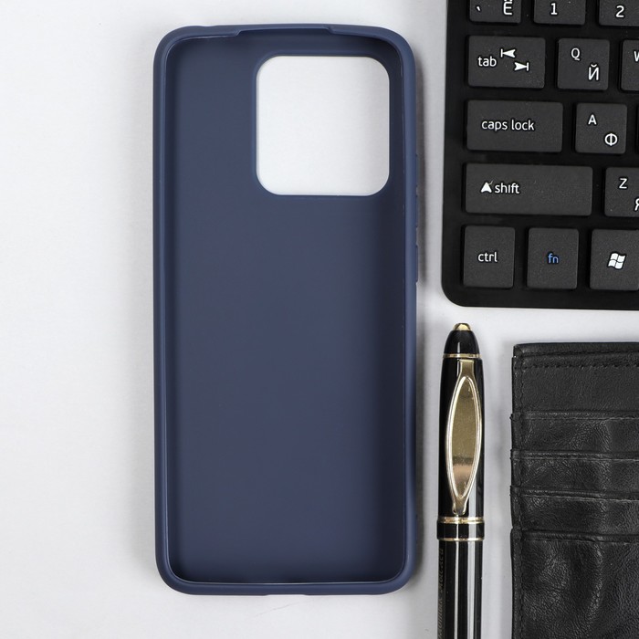 фото Чехол red line ultimate, для телефона xiaomi redmi 10c, силиконовый, синий