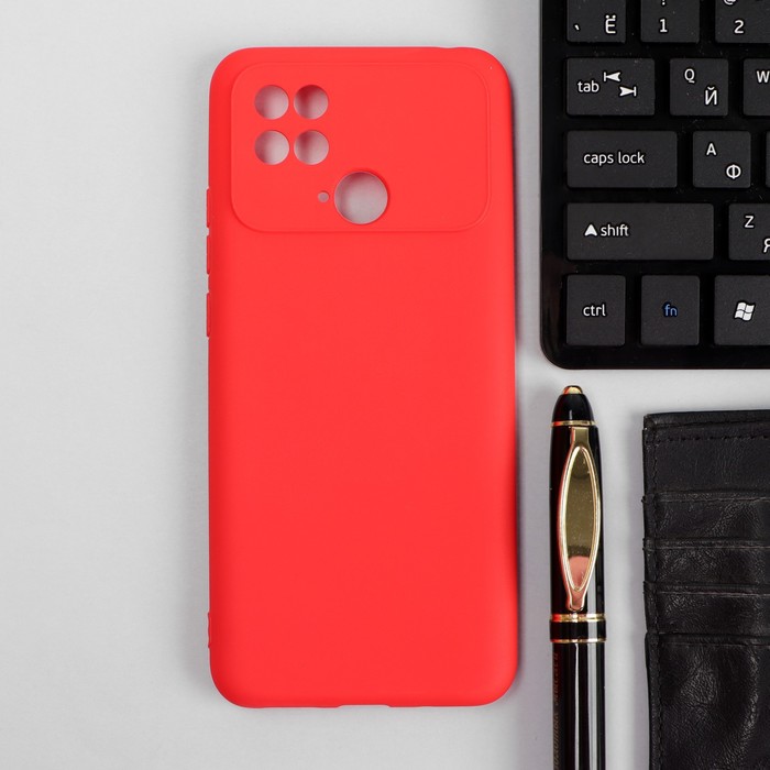 Чехол iBox Case, для телефона Xiaomi Poco C40, силиконовый, защита камеры, красный чехол ibox case для телефона xiaomi poco c40 силиконовый защита камеры красный