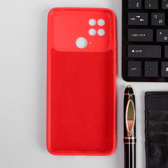 Чехол iBox Case, для телефона Xiaomi Poco C40, силиконовый, защита камеры, красный 