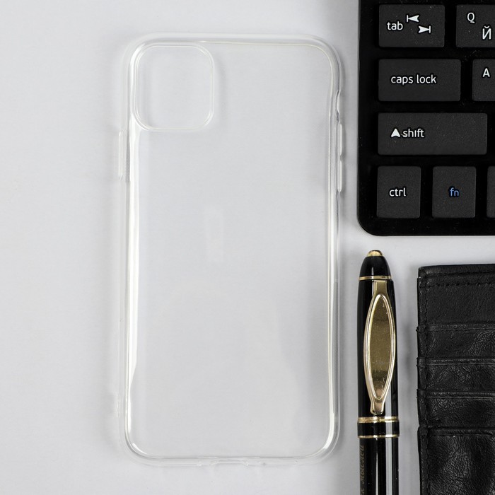 

Чехол iBox Crystal, для телефона iPhone 11, силиконовый, прозрачный