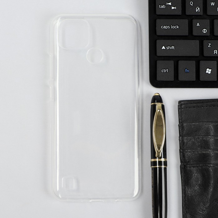 Чехол iBox Crystal, для телефона Realme C21, силиконовый, прозрачный дизайнерский силиконовый чехол для realme c21 медведь