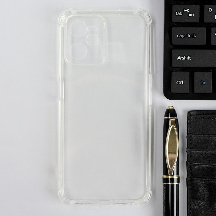 Чехол iBox Crystal, для телефона Realme C35, силиконовый, противоударный, прозрачный силиконовый чехол на realme c35 рилми с35 с эффектом блеска капля на пере