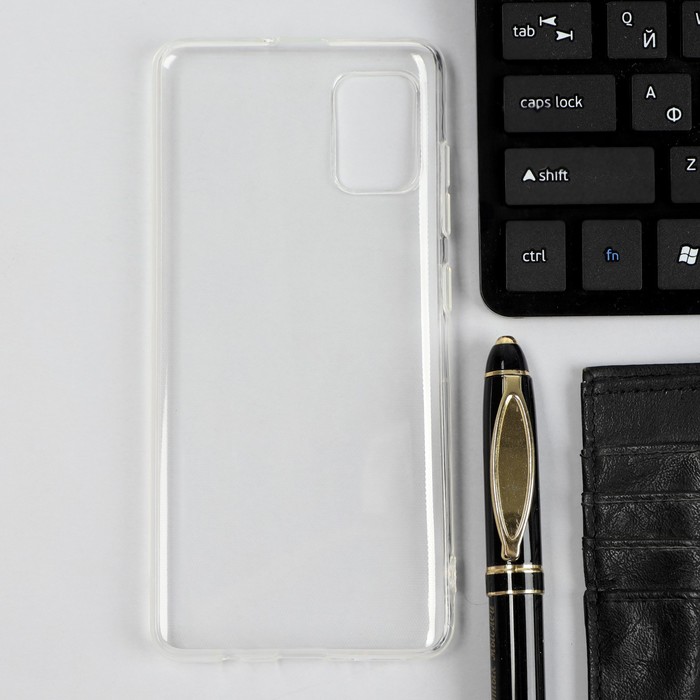 

Чехол iBox Crystal, для телефона Samsung Galaxy A51, силиконовый, прозрачный