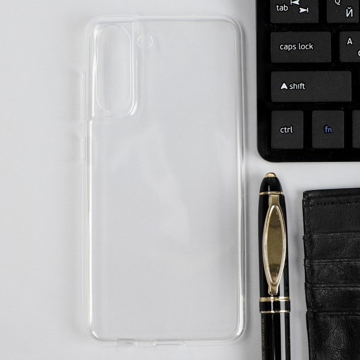 Чехол iBox Crystal, для телефона Samsung Galaxy S21 FE, силиконовый, прозрачный nillkin nature прозрачный силиконовый чехол для samsung galaxy s21 plus