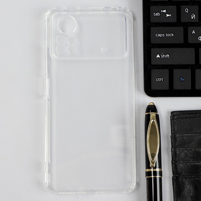 Чехол iBox Crystal, для телефона Xiaomi Poco X4 Pro 5G, силиконовый, прозрачный черный силиконовый чехол tony style для poco x4 pro 5g tony style с кофе для поко x4 про 5g