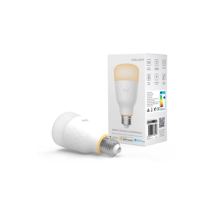 фото Умная led-лампочка yeelight smart led bulb 1s yldp15yl, e27, 8.5 вт, 800 лм, белая