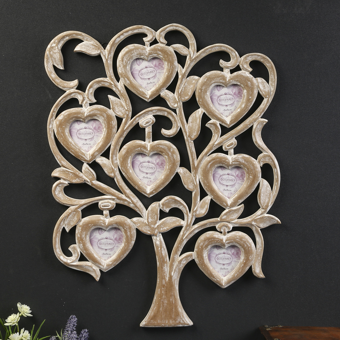 Фоторамка на 7 фото "Древо" 8х8 см