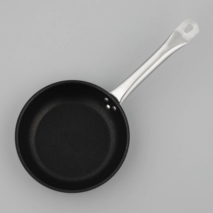 

Сковорода из нержавеющей стали LUXSTAHL, d=22 см, h=5 см, тройное дно, антипригарное покрытие, индукция