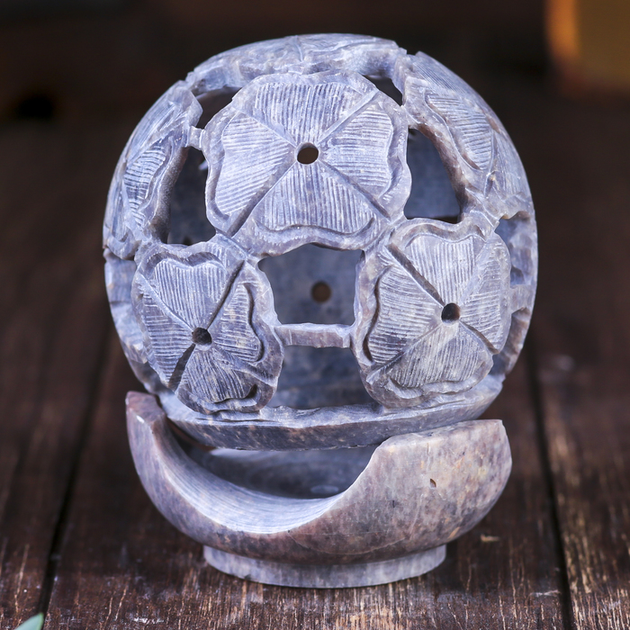 Подсвечник-шар "Цветочный"