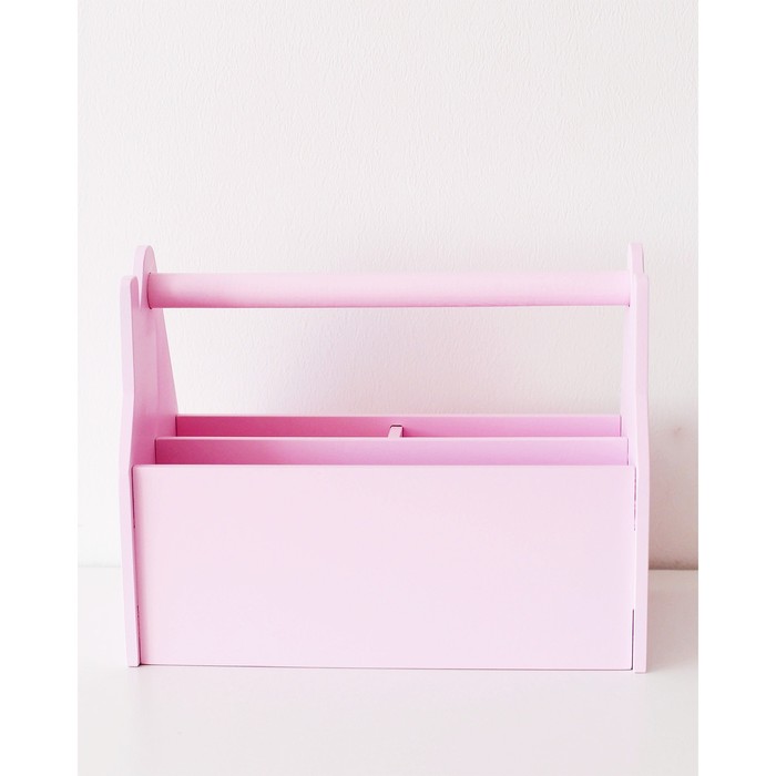 Карандашница «Домик», розовая