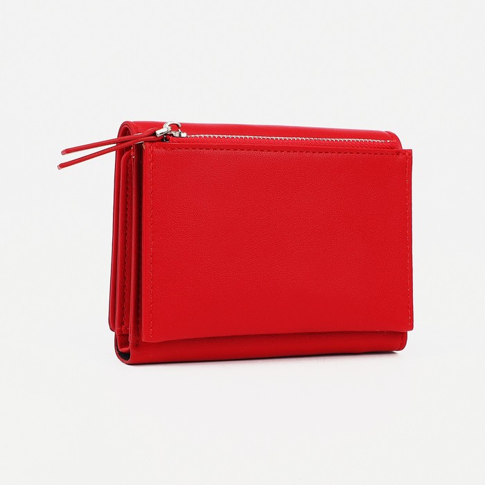 фото Кошелёк на магните, цвет красный