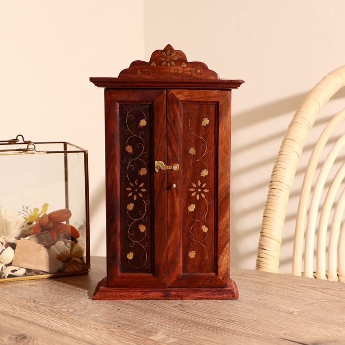 

Ключница с инкрустацией "Лиана" дерево 29,5*16,5*6 см