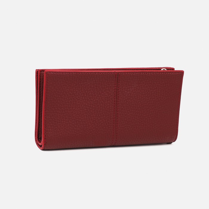 

Кошелёк на молнии, цвет бордовый